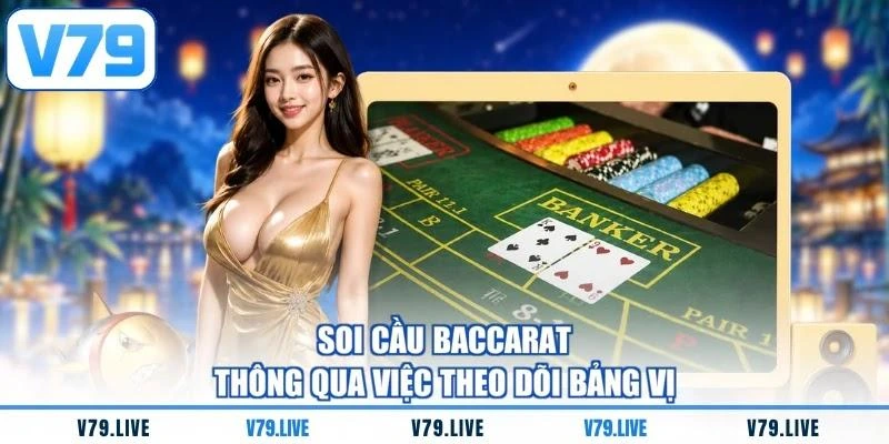 Soi cầu Baccarat thông qua việc theo dõi bảng vị